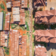 An aerial view of the upscale suburb of Loresho in Nairobi, Kenya.